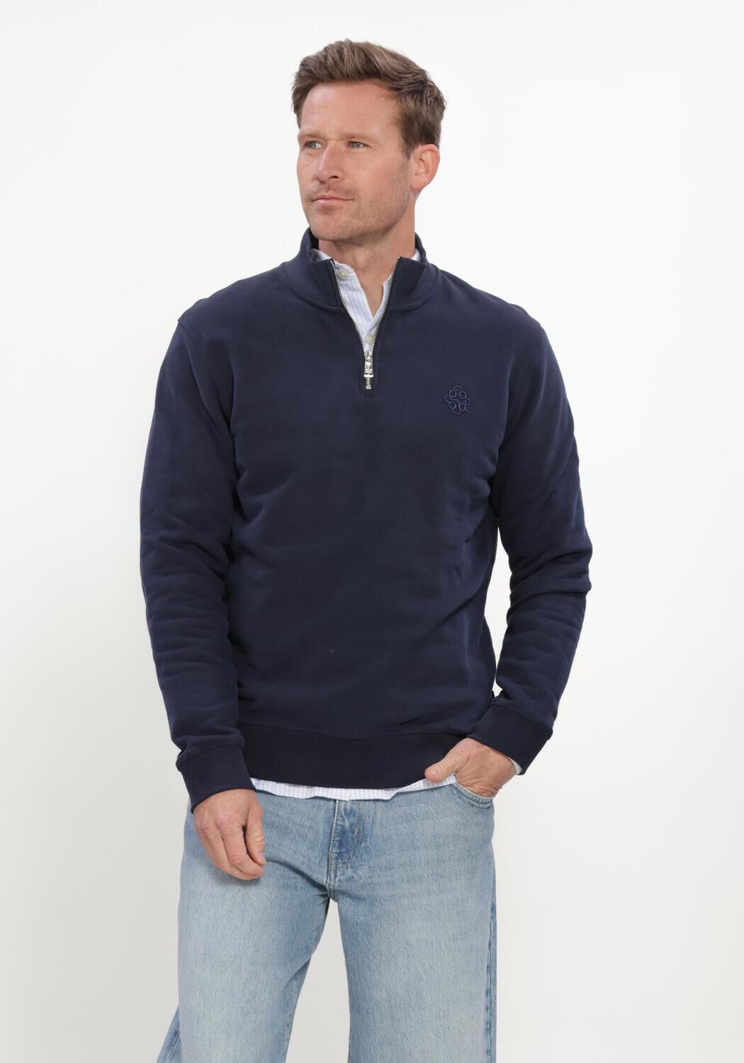 Dunkelblau THE GOODPEOPLE Pullover LUCKY - large