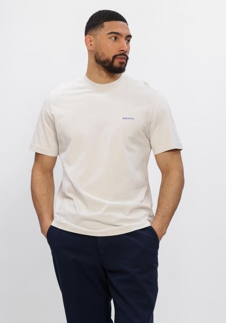 Beige GENTI T-shirt T-SHIRT SS 1223 - large