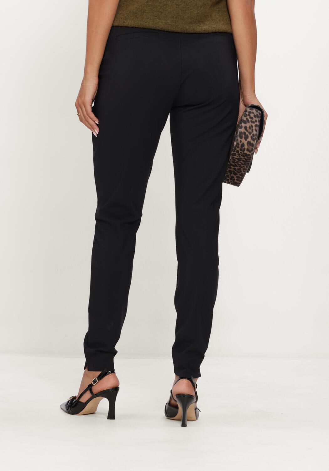 Schwarze STUDIO ANNELOES Hose Downstairs bonded trousers - large