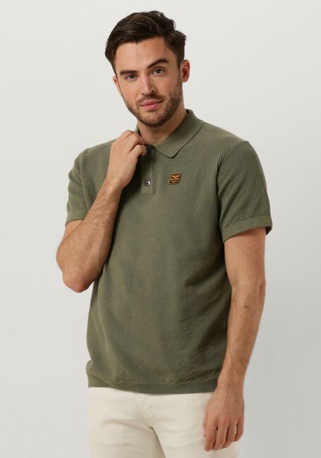 Grüne PME LEGEND Polo-Shirt SHORT SLEEVE POLO KNITTED - large