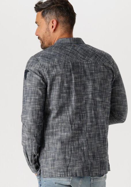 Blaue PME LEGEND Overshirts LONG SLEEVE SHIRT 2 TONE SLUB - large