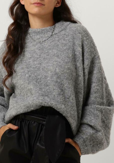 Hellgrau NOTRE-V Pullover NV-CLARICE BOUCLE KNIT BLOUSE - large