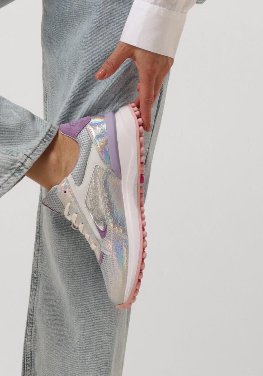 Silberne FLORIS VAN BOMMEL Sneaker Low SFW-10099 - large