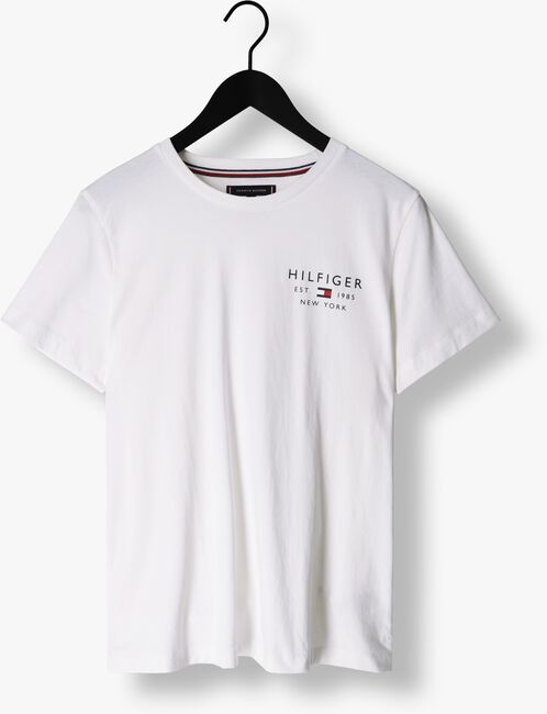 Weiße TOMMY HILFIGER T-shirt BRAND LOVE SMALL LOGO TEE - large