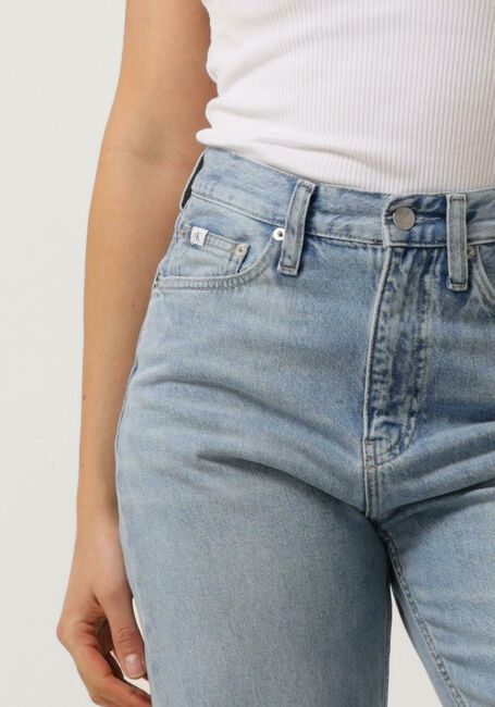 Blaue CALVIN KLEIN Straight leg jeans HIGH RISE STRAIGHT - large