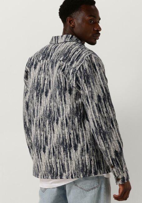 Dunkelblau ANERKJENDT Overshirt AKOSCAR JACQUARD OVERSHIRT - large