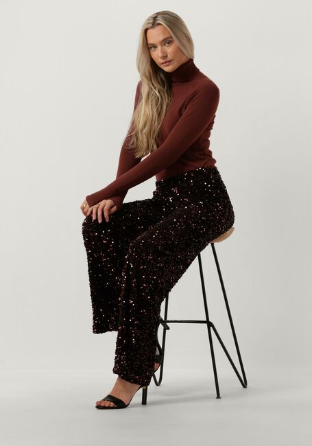 Rote SUMMUM Hosen PANTS SEQUINS VELOUR - large