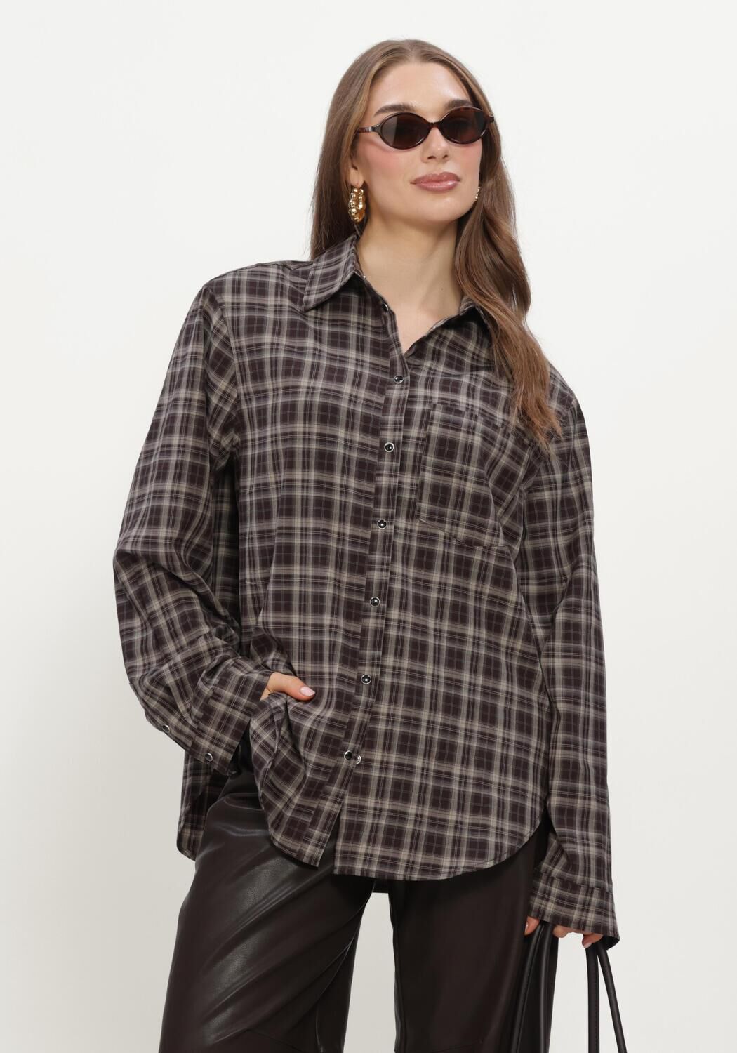 Braune NOTRE-V Blusen NV-IVY - large