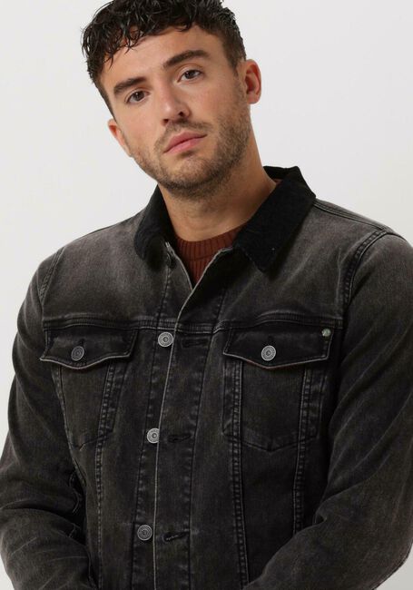 Graue CAST IRON Jeansjacke DENIM JACKET GREY SHADOW WASH - large