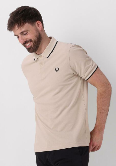 Ecru FRED PERRY Polo-Shirt THE TWIN TIPPED FRED PERRY SHIRT - large