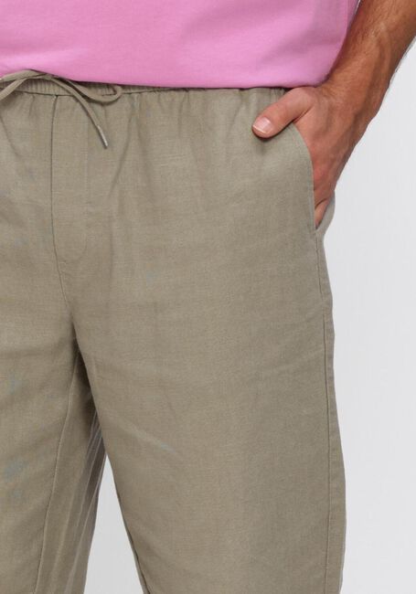 Khaki LES DEUX Weite Hose PATRICK LINEN PANTS - large