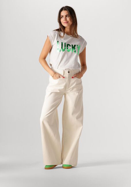 Graue BY-BAR T-shirt THELMA LUCKY TOP - large