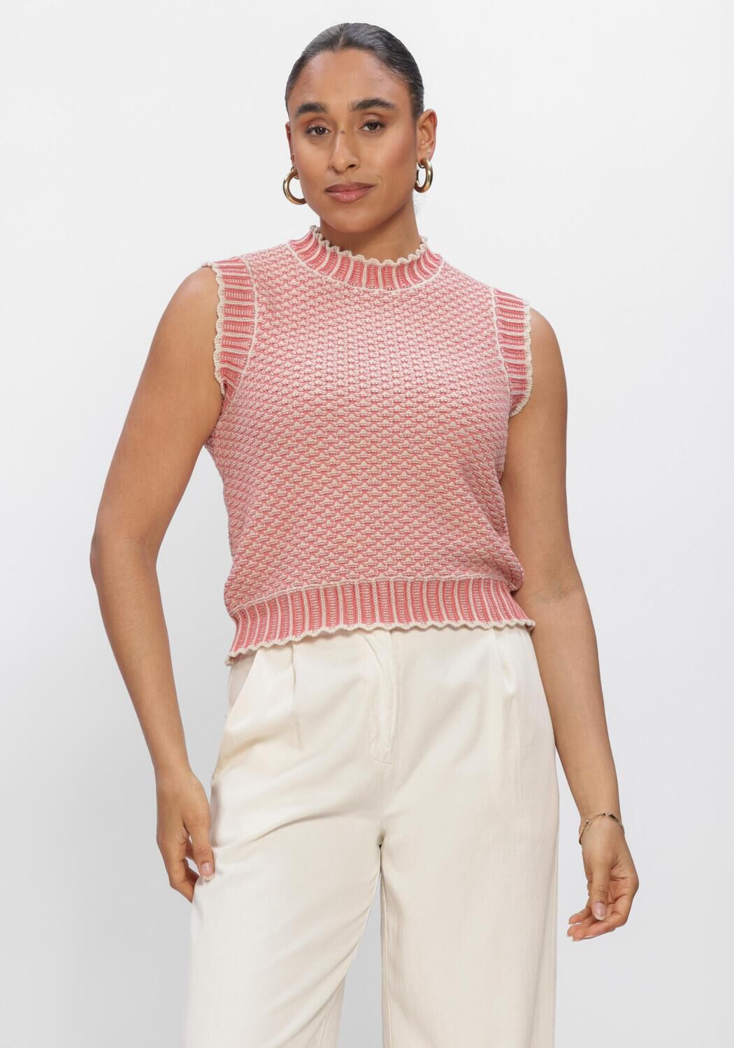 Mehrfarbige/Bunte MSCH COPENHAGEN Spencer MSCHPILLA VEST - large