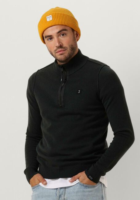Dunkelgrün BUTCHER OF BLUE Pullover CLIFDEN HALFZIP - large