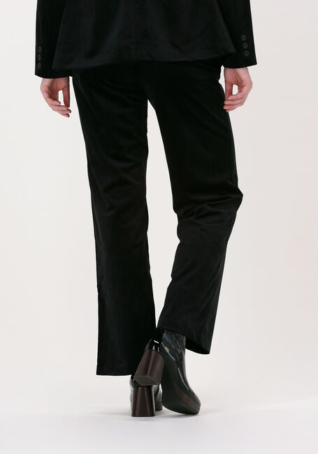 Schwarze NA-KD Hose VELVET WIDE SUIT PANTS - large