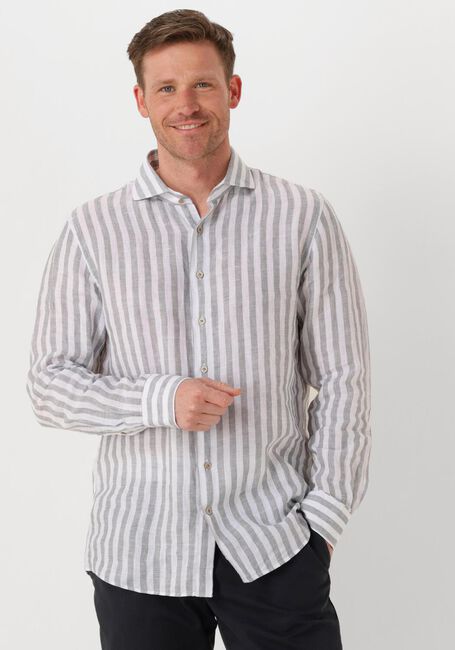 Weiße PROFUOMO Klassisches Oberhemd SHIRT X-CUTAWAY LINEN - large