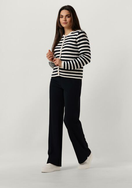 Dunkelblau NEO NOIR Strickjacke LIMONE STRIPE KNIT JACKET - large