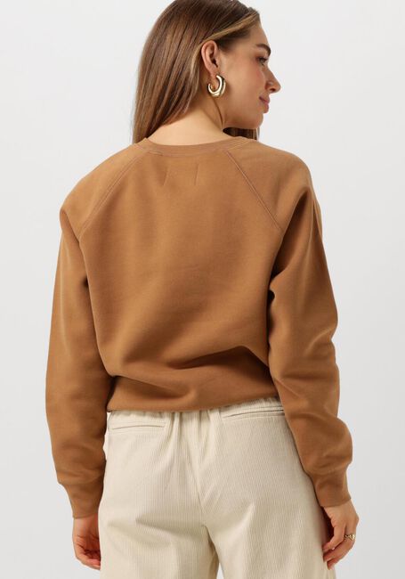 Camelfarbene UGG Sweatshirt MADELINE FUZZY LOGO CREWNECK - large
