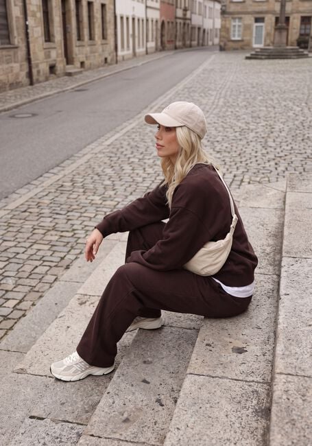 Braune BJORN BORG Hosen STUDIO OVERSIZED STRAIGHT SWEATPANTS - large