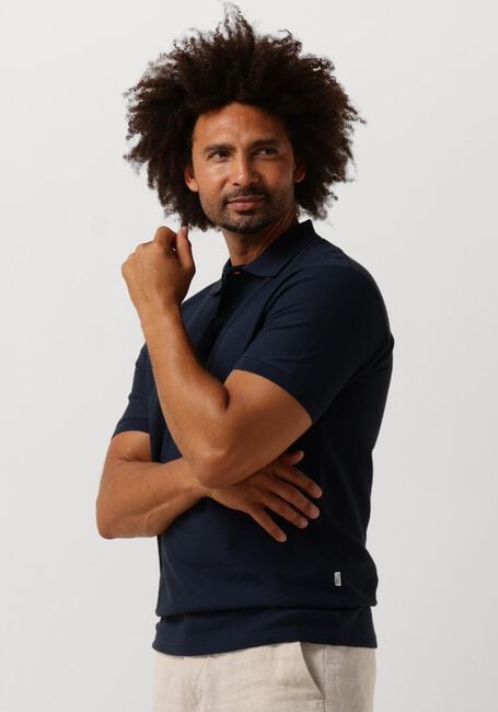 Dunkelblau SELECTED HOMME T-shirt SLHMAURICE STRUCTURE SS POLO - large