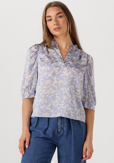 Blaue NEO NOIR Blusen ROELLA GRAPHIC FADE BLOUSE - large