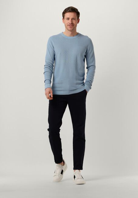 Hellblau CAST IRON Pullover CREWNECK COTTON MODAL - large