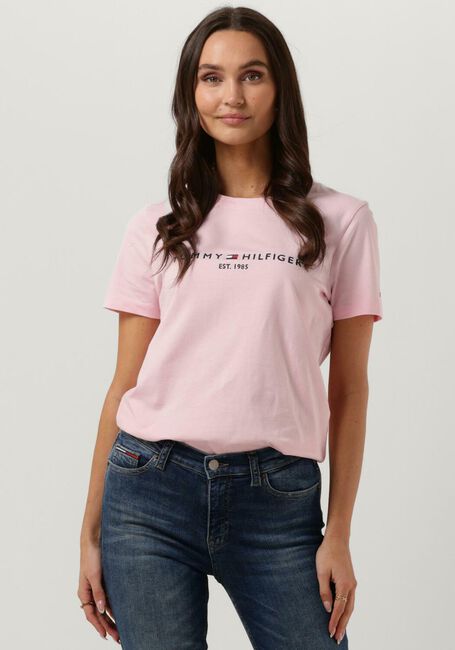 Hell-Pink TOMMY HILFIGER T-shirt REGULAR HILFIGEER C-N TEE - large