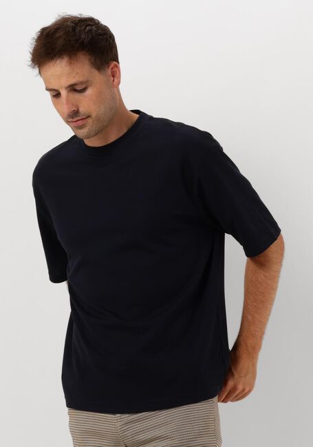 Dunkelblau SELECTED MEN T-shirt SLHLOOSEOSCAR SS O-NECK TEE NOOS - large