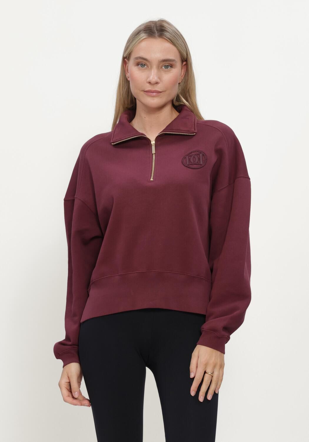 Bordeaux DEBLON SPORTS Sweatshirt NELLE SWEATER - large