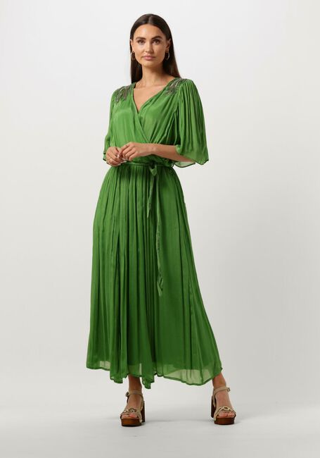 Grüne LOUIZON Maxikleid ASTRAL - large