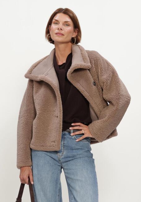 Taupe BEAUMONT Teddy-Jacke SHAYE JACKET - large