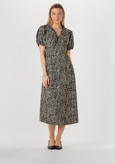 Schwarze NEO NOIR Midikleid ILLANA ZEBRA DRESS - large