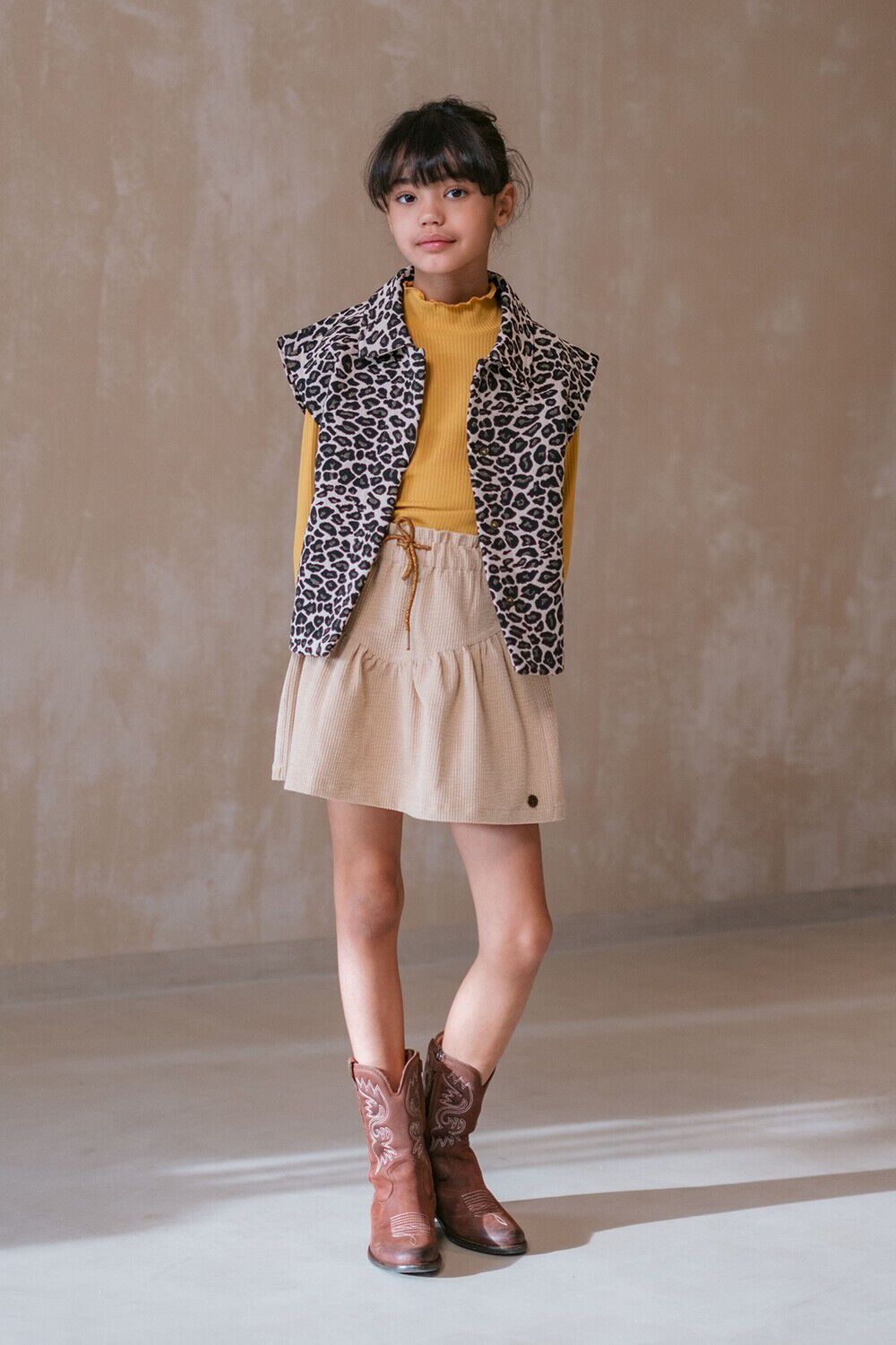 Beige LIKE FLO R&ouml;cke SILBY FLO CORDUROY SKIRT - large