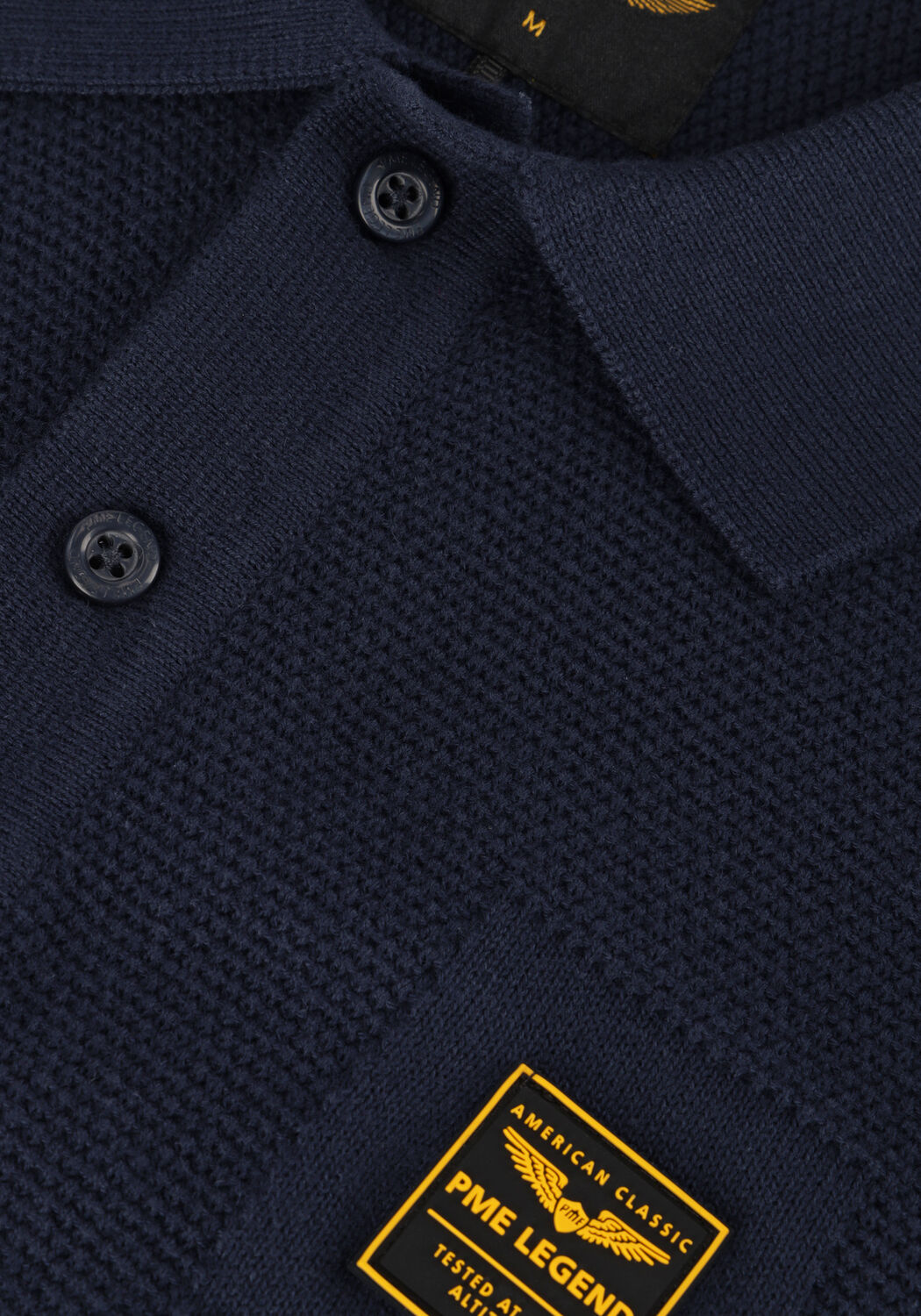 Blaue PME LEGEND Polo-Shirt SHORT SLEEVE POLO COTTON - large