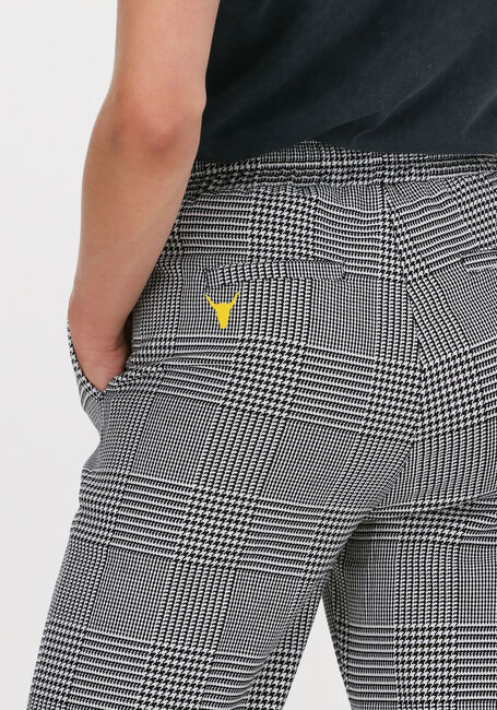 Schwarze ALIX THE LABEL Hose CHECK PANTS - large