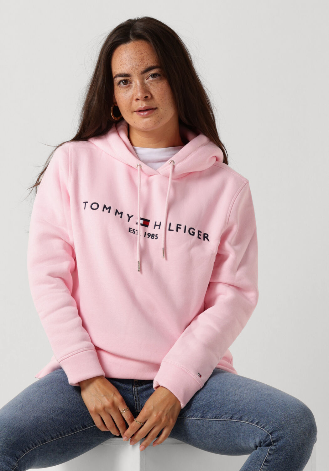 hell pink tommy hilfiger pullover regular hilfiger hoodie