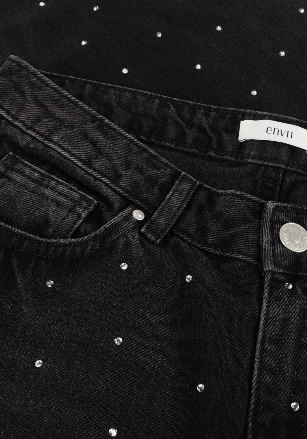 Schwarze ENVII Straight leg jeans ENBLAKELY JEANS 7199 - large