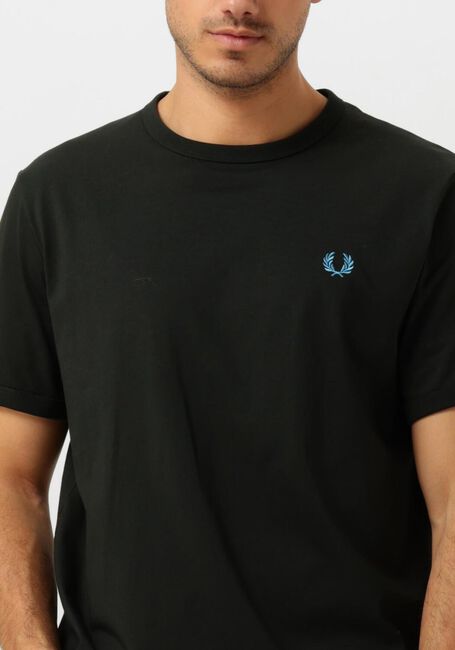 Grüne FRED PERRY T-shirt RINGER T-SHIRT - large