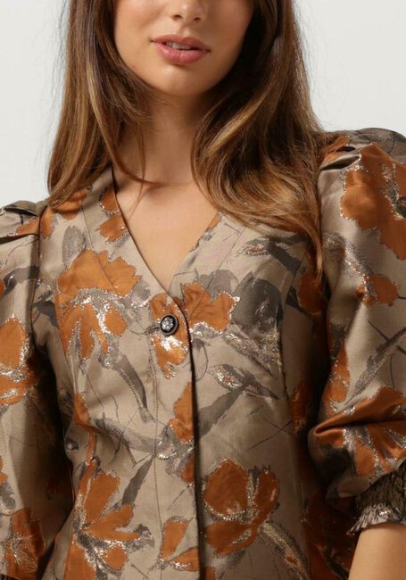 Goldfarbene BRUUNS BAZAAR Minikleid WHIRLING AMARU DRESS - large