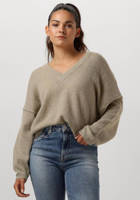 Grüne DANTE6 Pullover ULAN V-NECK SWEATER - large