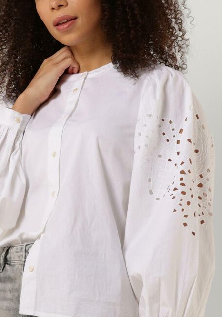 Weiße BY-BAR Bluse RIKKI EMBROIDERY BLOUSE - large