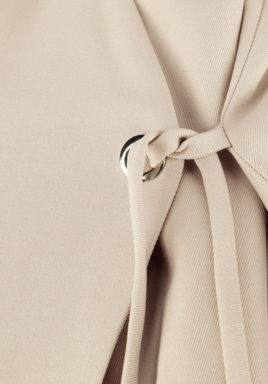 Beige NEO NOIR Minikleid SENDITA EYELET DRESS - large