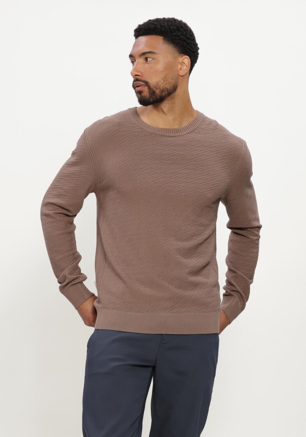 Braune CAST IRON Pullover CREWNECK REGULAR FIT COMFORT BLEND - large