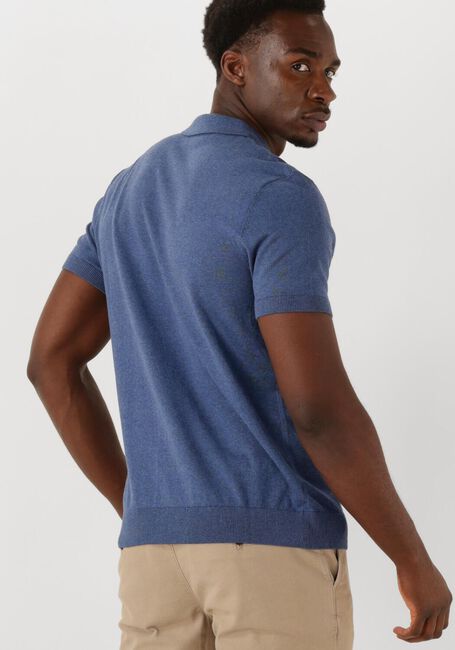 Dunkelblau SELECTED HOMME Polo-Shirt SLHBERG SS KNIT POLO NOOS - large