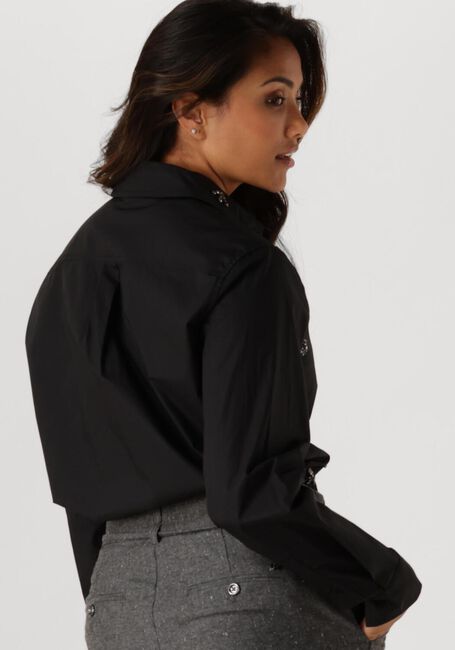 Schwarze SUMMUM Blusen BLOUSE CRISPY POPLIN DIAMANTS - large