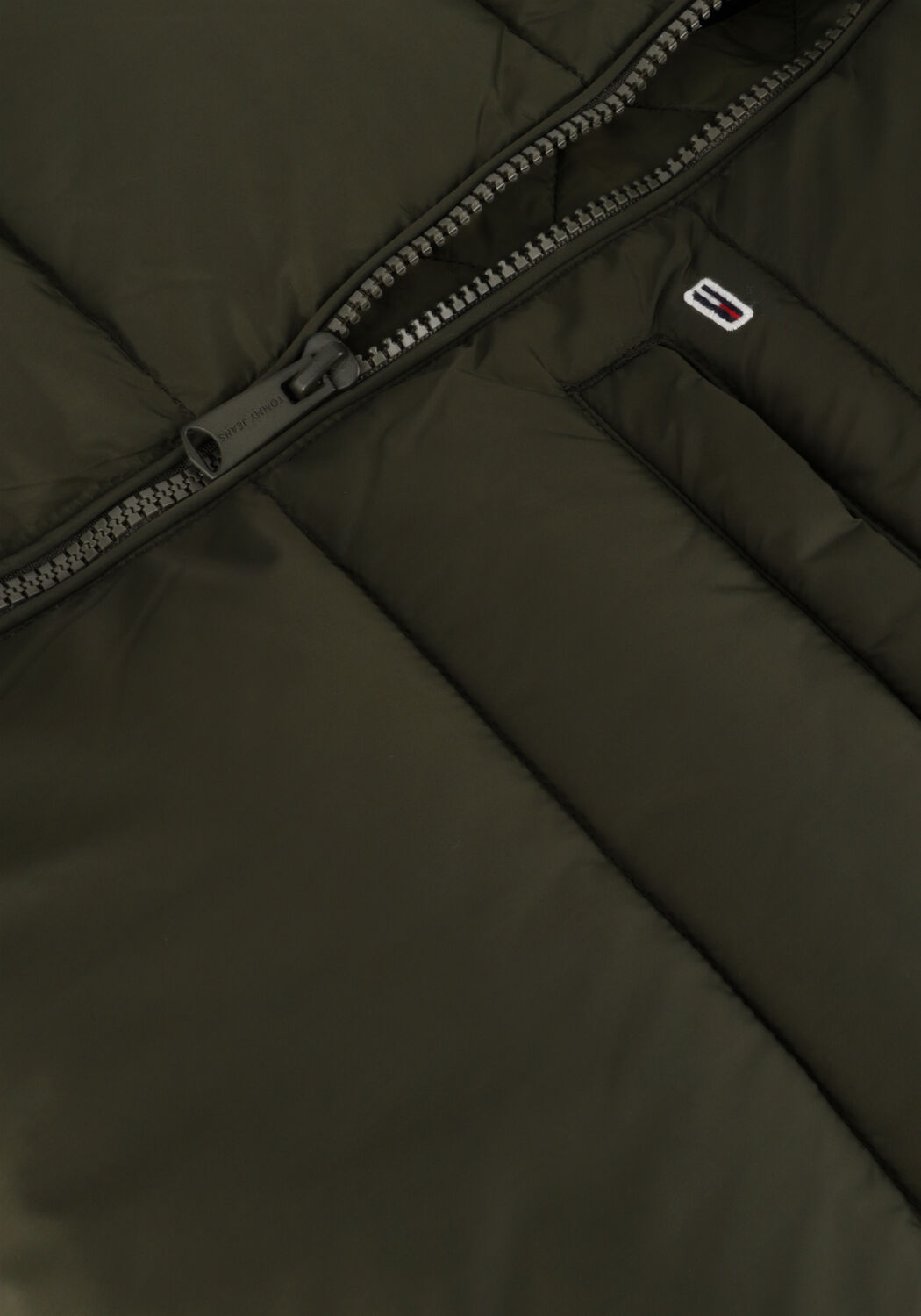 Gr&uuml;ne TOMMY JEANS Wattierte Jack TJW MIDI VAIL PUFFER - large