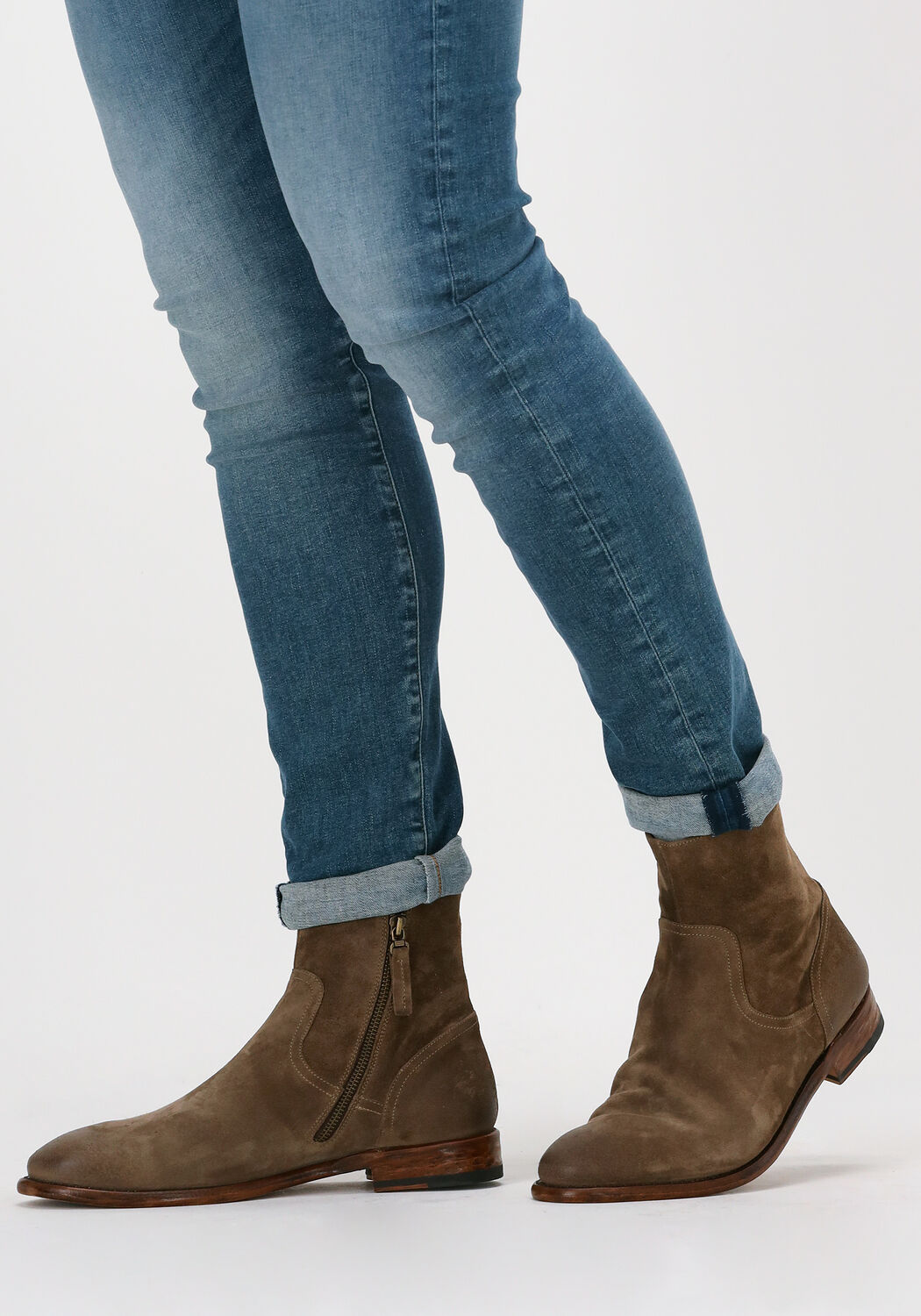 Beige CORDWAINER Ankle Boots 19039 - large