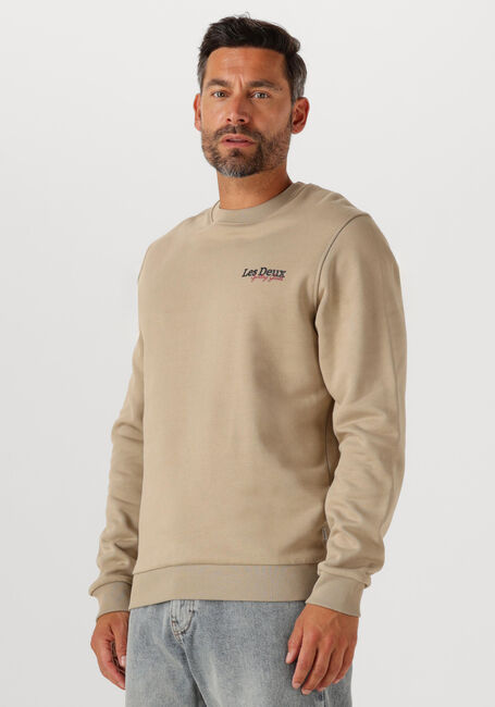 Beige LES DEUX Pullover RACING SWEATSHIRT - large