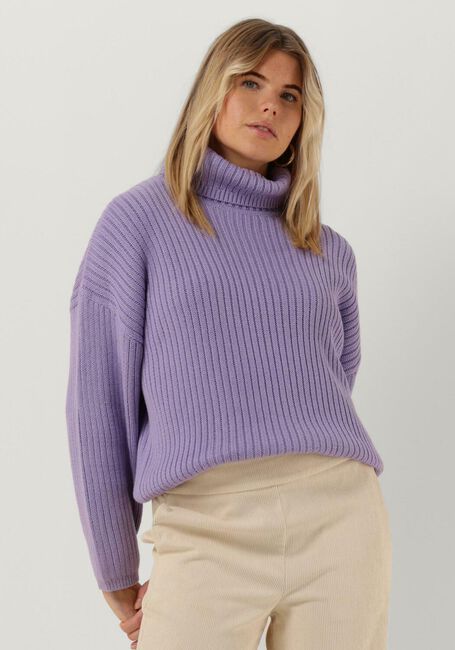 Lila ANOTHER LABEL Rollkragenpullover LEAH KNITTED PULL L/S - large