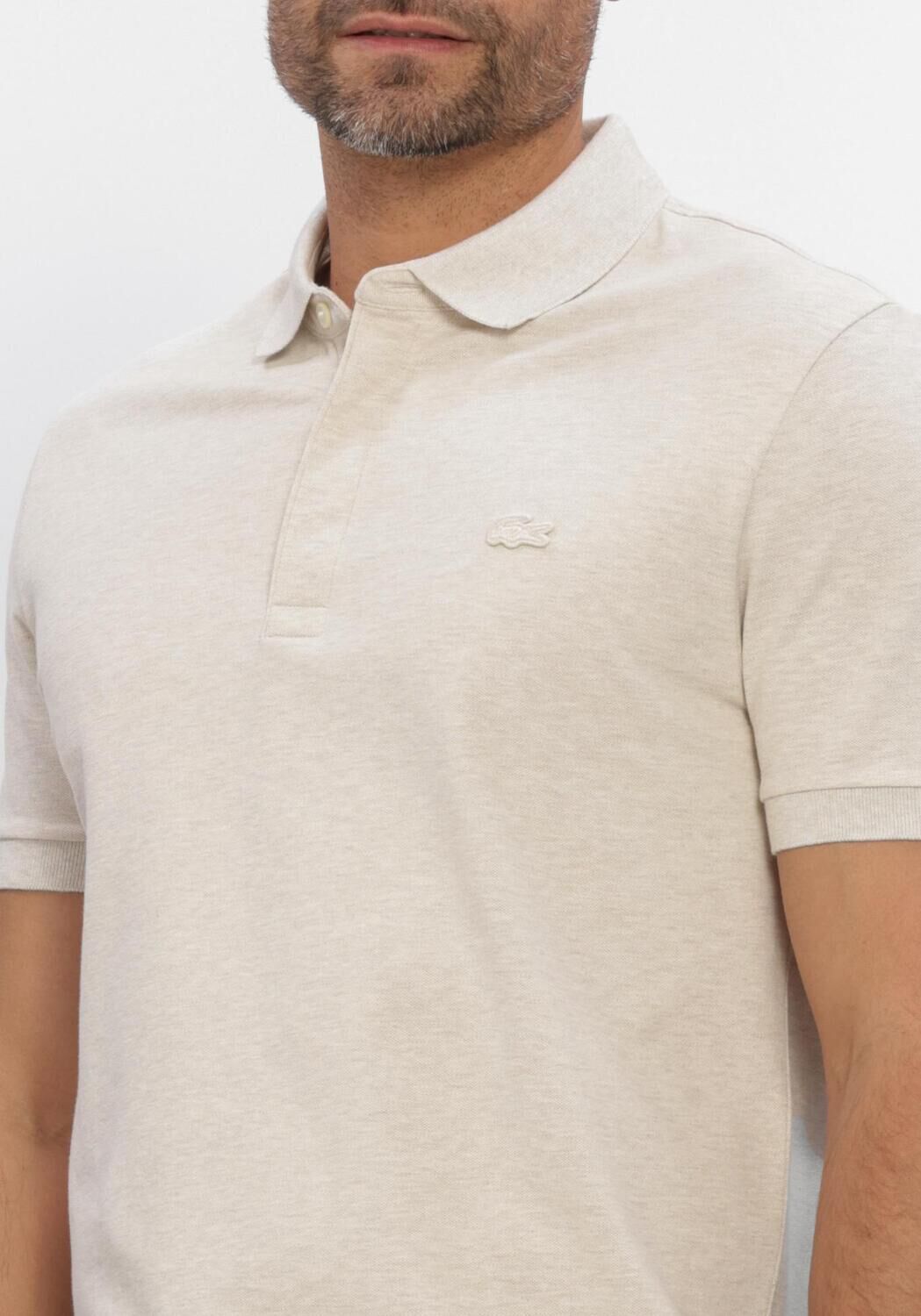 Beige LACOSTE Polo-Shirt REGULAR FIT COTTON BLEND POLO SHIRT - large